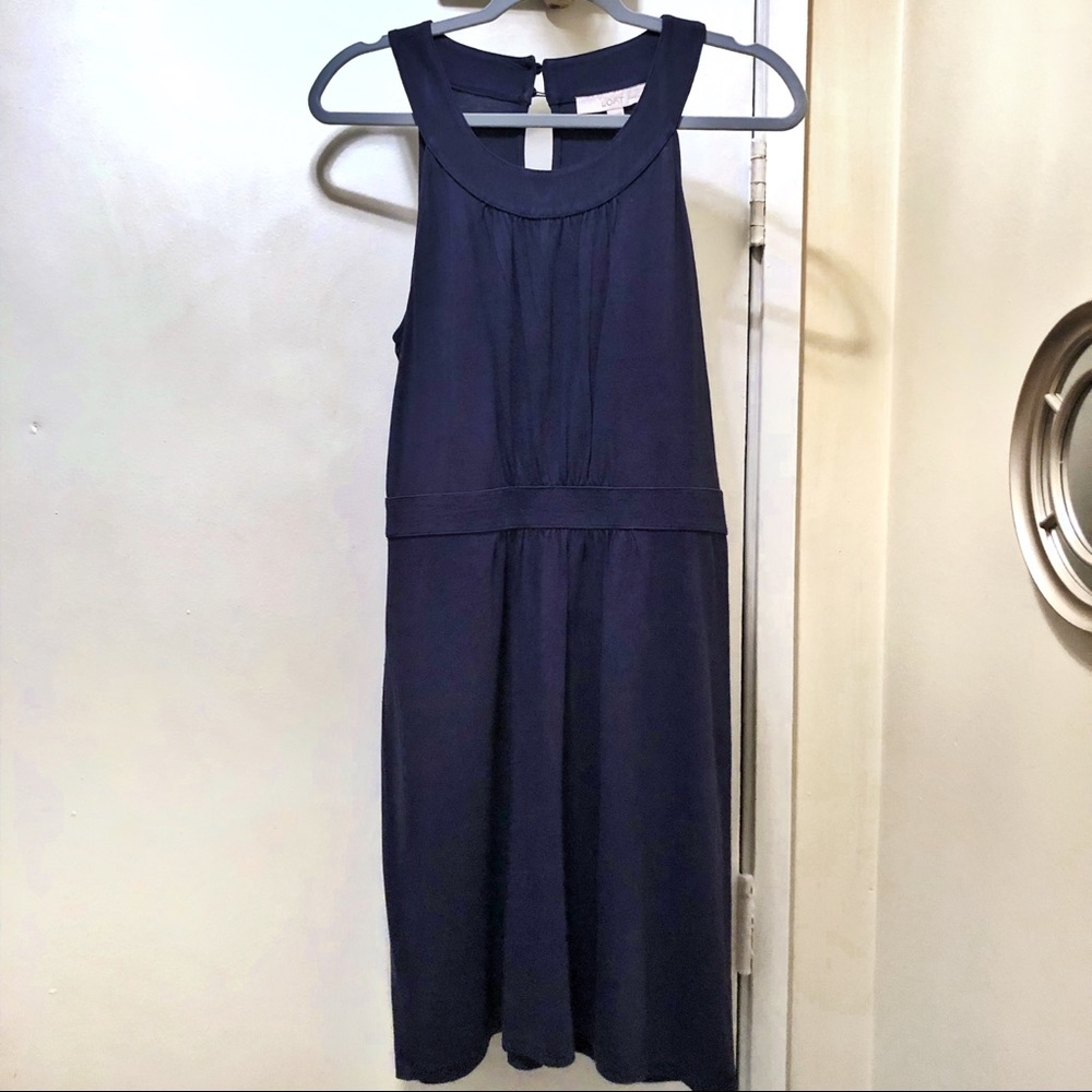 LOFT Navy Blue Casual Dress, M